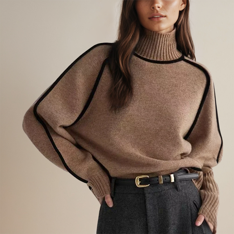 Liora kasjmier trui voor dames – zachte en luxe trui met comfortabele pasvorm, elegant ontwerp en tijdloze stijl, perfect voor winterse en casual outfits.