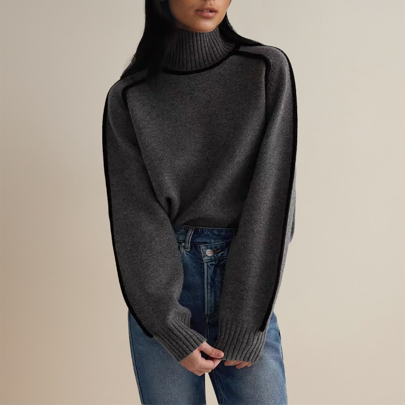 Liora kasjmier trui voor dames – zachte en luxe trui met comfortabele pasvorm, elegant ontwerp en tijdloze stijl, perfect voor winterse en casual outfits.
