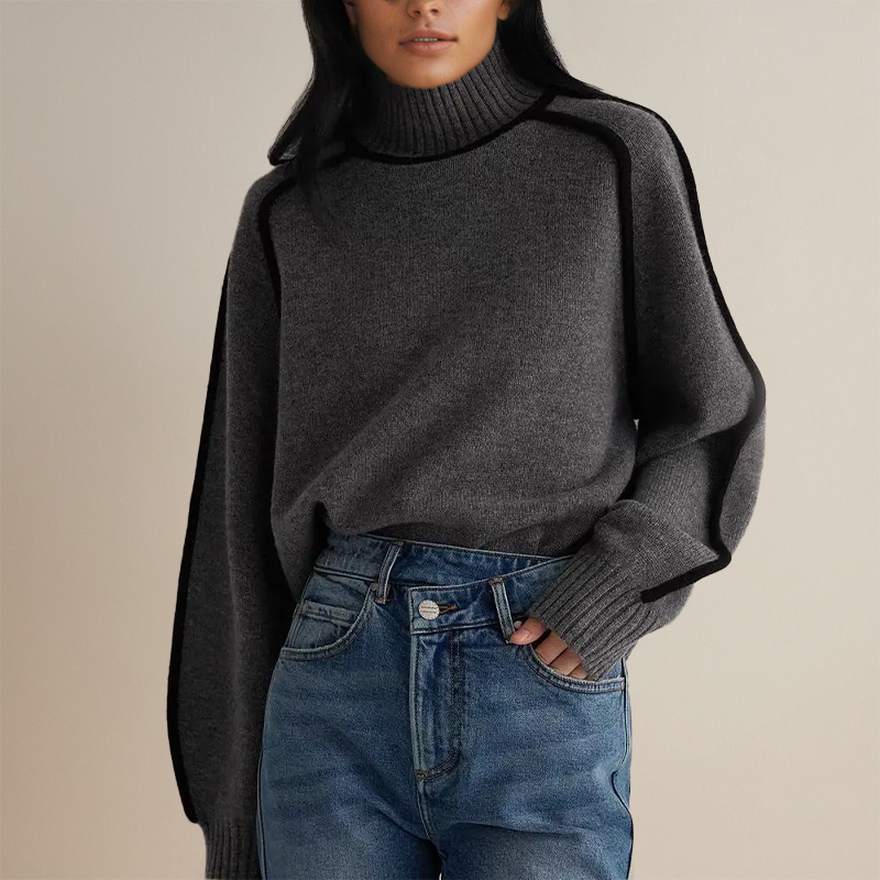 Liora kasjmier trui voor dames – zachte en luxe trui met comfortabele pasvorm, elegant ontwerp en tijdloze stijl, perfect voor winterse en casual outfits.