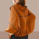 Lichtgewicht Oversized Windbreaker met Capuchon