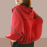 Lichtgewicht Oversized Windbreaker met Capuchon