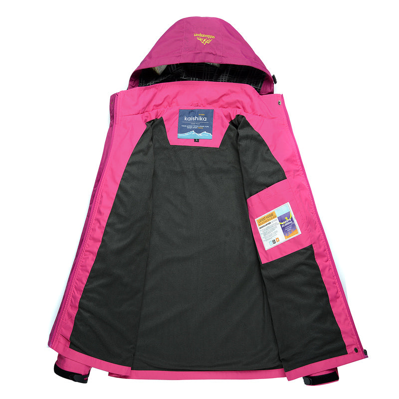 Dames waterdichte regenjas in diverse kleuren – lichtgewicht, ademend materiaal en comfortabele pasvorm voor natte dagen.