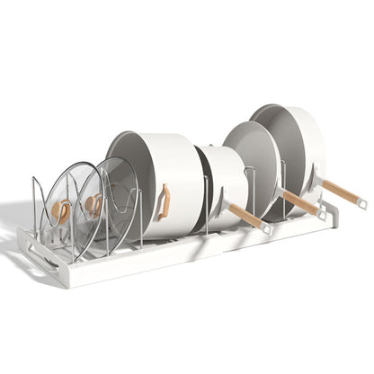 PanMaster pannen organizer – slimme en ruimtebesparende oplossing voor een opgeruimde keuken. Houd pannen netjes geordend en gemakkelijk toegankelijk met dit duurzame en stijlvolle rek.