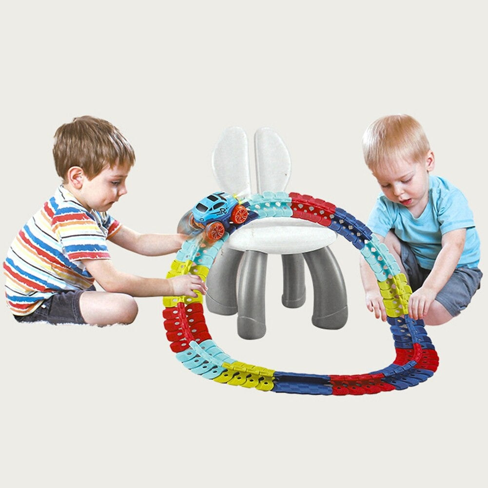 Car Adventure speelset – flexibele en creatieve bouwset voor kinderen, stimuleert fantasie en motorische vaardigheden.