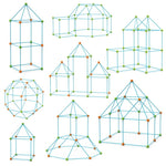 Build-a-Tent speel- & bouwkit voor kleuters – kleurrijk en duurzaam speelgoed dat creatief bouwen, fantasierijk spel en motorische vaardigheden stimuleert.