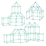 Build-a-Tent speel- & bouwkit voor kleuters – kleurrijk en duurzaam speelgoed dat creatief bouwen, fantasierijk spel en motorische vaardigheden stimuleert.