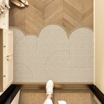CurveMat decoratief vloerkleed met boogpatroon – stijlvol, zacht en duurzaam tapijt voor woonkamer, slaapkamer of kinderkamer.