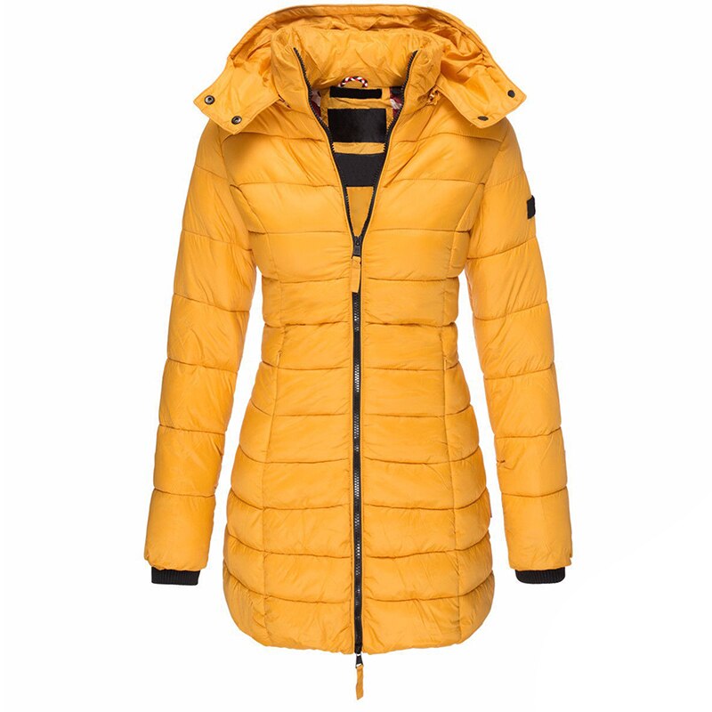 Elisa gewatteerde dameswinterjas – warme, comfortabele pasvorm met stijlvolle afwerking, ideaal voor koude winterdagen.