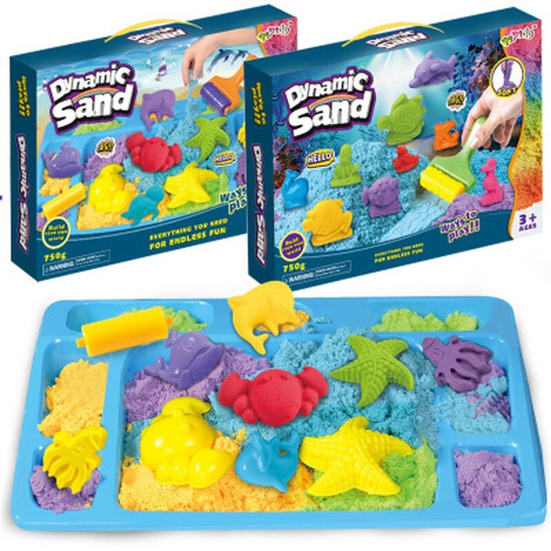 Playsand kinetisch zand speelgoed – kleurrijk en vormbaar zand voor kinderen, stimuleert creativiteit, sensorische ontwikkeling en eindeloos speelplezier.