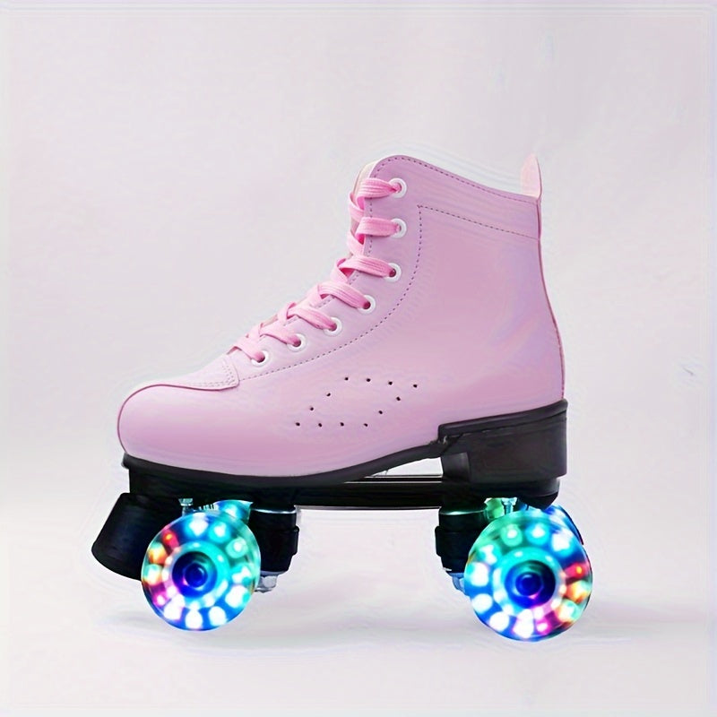 ShineSkates trendy LED rollerskates – stijlvolle en comfortabele rolschoenen met lichtgevende wielen, perfect voor meisjes en tieners voor buitenplezier en avondactiviteiten.