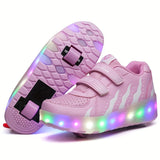 FlashRunners verlichte roller sneakers met LED voor kinderen – comfortabele en duurzame sneakers met kleurrijke lichtgevende wielen, perfect voor buitenspelen en avondplezier.