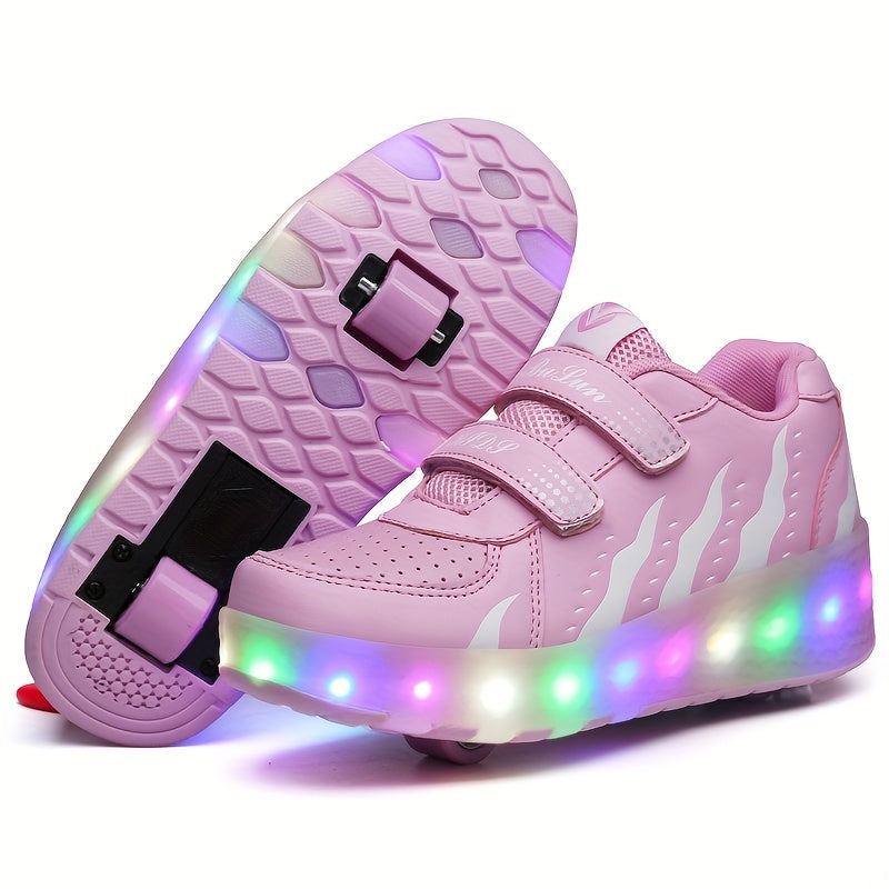 FlashRunners verlichte roller sneakers met LED voor kinderen – comfortabele en duurzame sneakers met kleurrijke lichtgevende wielen, perfect voor buitenspelen en avondplezier.