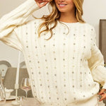 Sweater met lange mouwen voor dames – basic en comfortabel ontwerp, perfect voor casual en alledaagse looks.