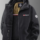 Thermische fleece jas met capuchon voor heren