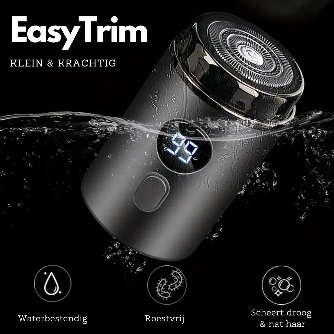 EasyTrim - Draagbaar Mini Scheerapparaat voor Vrouwen en mannen – Compact en Oplaadbaar – Ideaal voor Gezicht, Wenkbrauwen en Lichaam – Zachte en Pijnloze Ontharing voor Thuis of Onderweg.