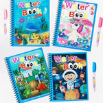 Magic Water Book herbruikbaar kleurboek voor kinderen – creatief en educatief waterkleurboek dat tekenen zonder rommel mogelijk maakt, ideaal voor eindeloos speelplezier.