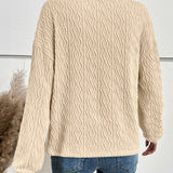 Gebreide Dames Trui met Knopen