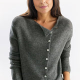 Zachte Gebreide Cardigan met Knopen en V-Hals