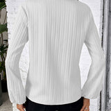 Ribgebreid Vest met Rits en V Hals Elegant en Comfortabel
