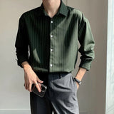 Gestreept Overhemd met Lange Mouwen en Slim Fit