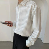 Gestreept Overhemd met Lange Mouwen en Slim Fit
