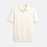 Heren Minimalistische Polo met Kraag en Korte Mouwen