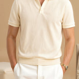 Heren Polo Met Korte Mouwen En Minimalistisch Design