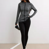 Sportieve Slim Fit Hoodie met Rits voor Dames