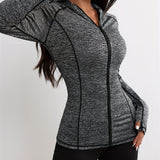 Sportieve Slim Fit Hoodie met Rits voor Dames