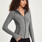 Sportvest met Rits en Slim Fit Pasvorm