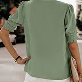 Elegante Dames Blouse met V Hals