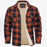 Evans herenjas – warme geruite fleece met comfortabele pasvorm, stijlvol en ideaal voor casual en outdoor activiteiten.