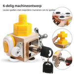 BusyCube educatief speelgoed voor onderweg – compacte en interactieve speelset die motoriek, concentratie en creativiteit van kinderen stimuleert tijdens reizen of onderweg.