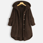 Lydia warme fleece jas voor dames – zachte en elegante jas met comfortabele pasvorm, perfect voor casual winterlooks en buitenactiviteiten.