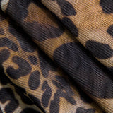 Mini Jurk met Luipaardprint en Ruches