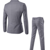 Tweedelig slim fit modern kostuum voor heren