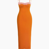 Maxi Jurk met Kantdetail en Split