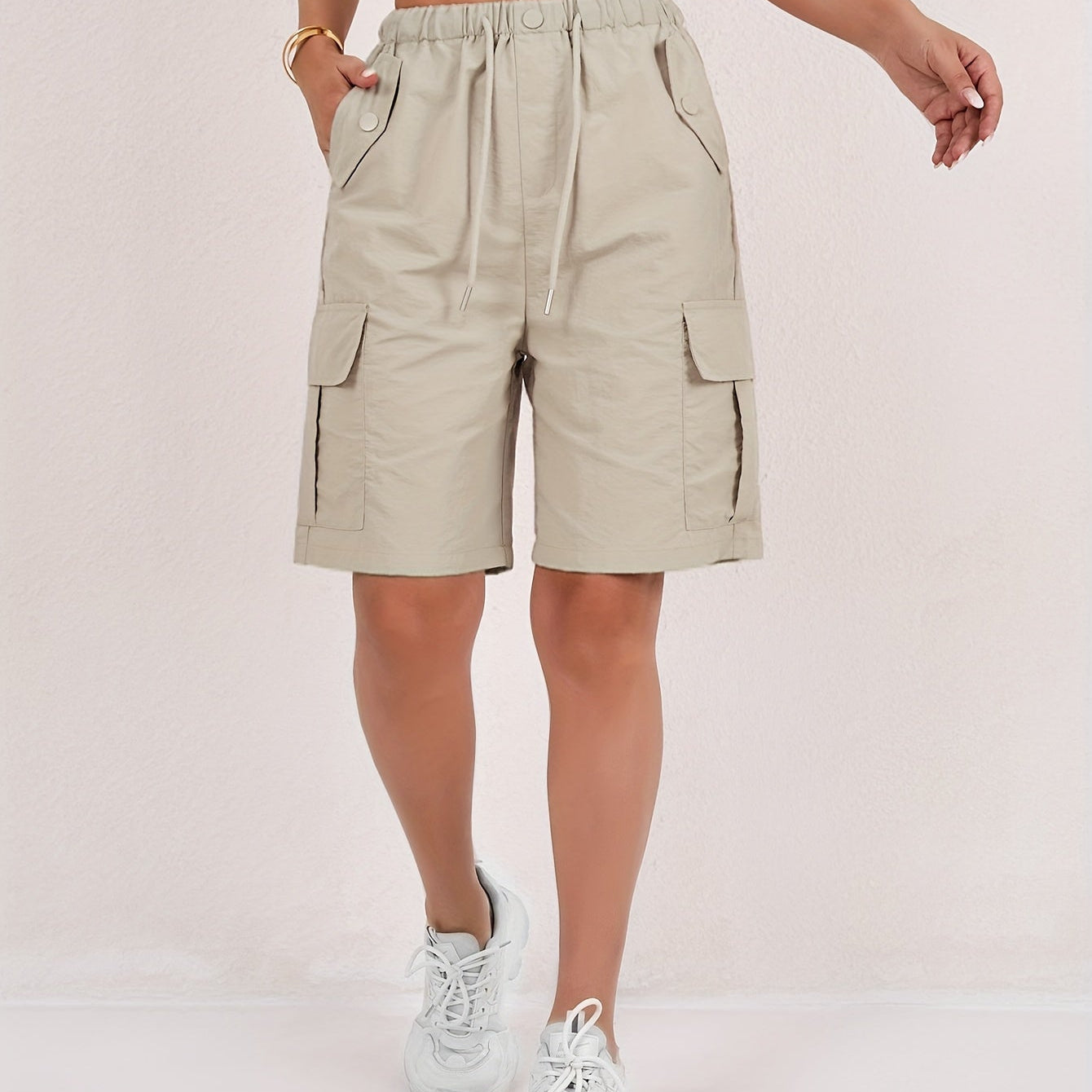 Cargo Bermuda Shorts met Opgestikte Zakken