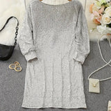 Gebreide Off-Shoulder Jurk voor Dames