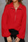 Casual dames sweater met halve rits, comfortabel en stijlvol voor dagelijks gebruik.