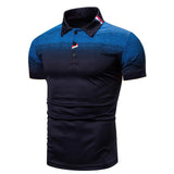 Heren Sport Polo Met Gradient Design En Slim Fit
