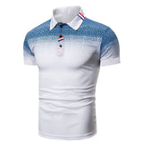Heren Sport Polo Met Gradient Design En Slim Fit