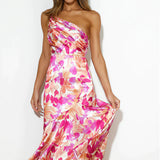 Dames Midi Jurk met Bloemenprint en Spaghettibandjes