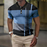 Heren Polo Met Strepen En Slim Fit Pasvorm