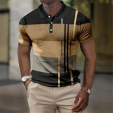 Heren Polo Met Strepen En Slim Fit Pasvorm
