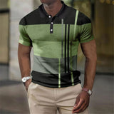 Heren Polo Met Strepen En Slim Fit Pasvorm