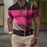 Heren Polo Met Strepen En Slim Fit Pasvorm