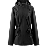 Olijfgroene Outdoor Jas met Capuchon