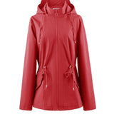 Olijfgroene Outdoor Jas met Capuchon