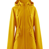 Olijfgroene Outdoor Jas met Capuchon